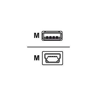 Zebra USB-A to USB mini-B Cable câble USB 1 m USB A Mini-USB B