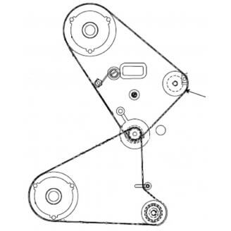 Zebra 090, 140, 170, 220 Kit Platen Pulley