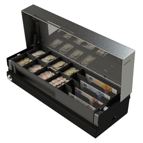 460 FLIP LID DRAWER 8C6VN INTEG BLK 460X170X100 RJ11 800 ALIKE