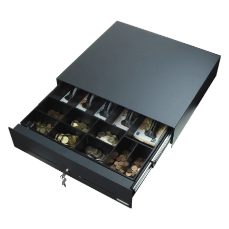 SLIDE-OUT CASH DRAWER 8C4N BLACK 446 X 410 X 107 NETPRO 480